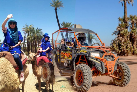 Adrenaline buggyrijden en kameelrijden in Palmeraie Marrakech