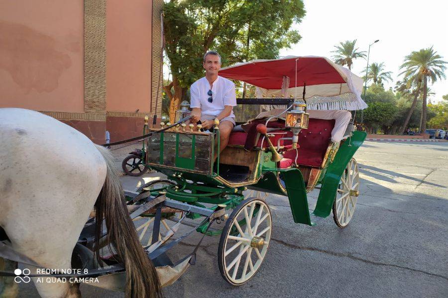 Mooie paardenkoets in Marrakech
