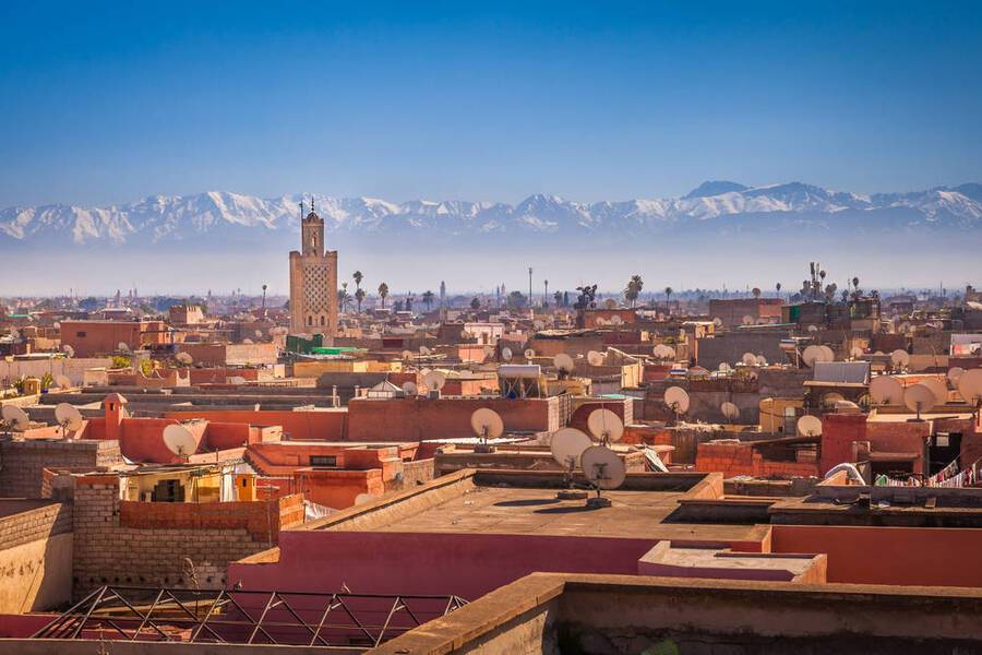 Traditionele souks van Marrakech en bezoek aan de oude medina
