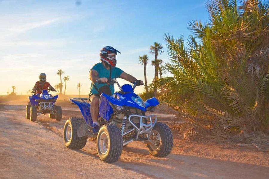 Quadrijden op de Palmeraie van Marrakech