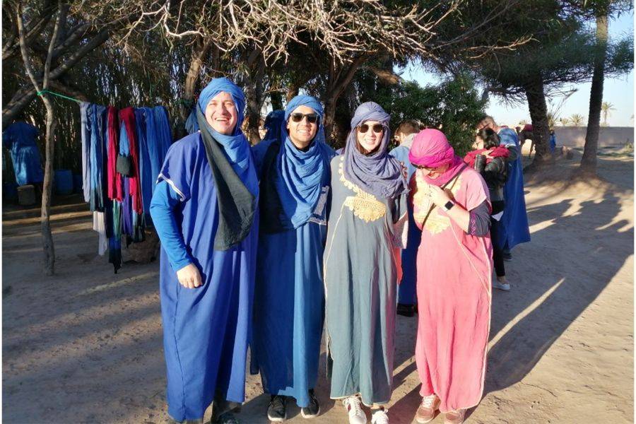 Kameelrijden in de Palmeraie van Marrakech