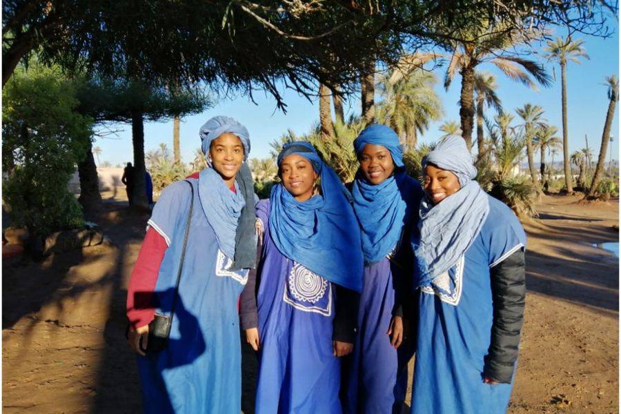 Kameelrijden in de Palmeraie van Marrakech