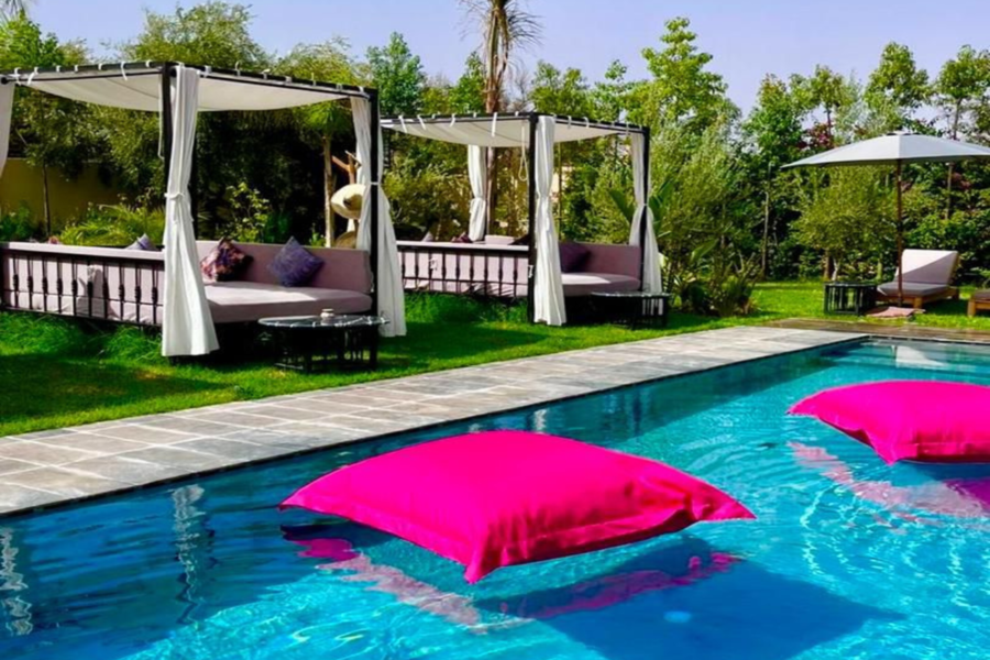 Vanuit Marrakech: Dagpas voor een ontspannende villa met zwembad en Marokkaanse lunch