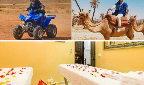 Kameelrijden & quad & spa en hamambehandeling