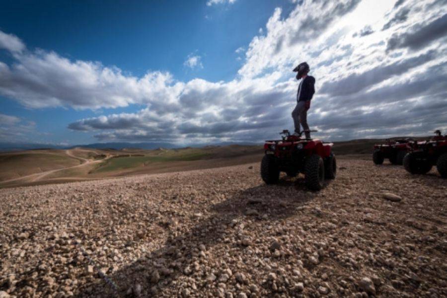 Quad in Agafay Rocky Desert vanuit Marrakech